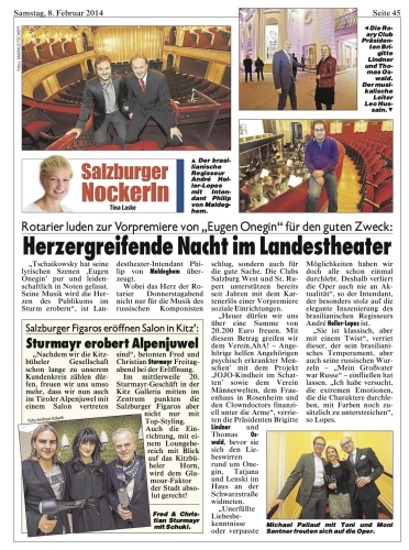 Zeitungsartikel über unser Charityevent